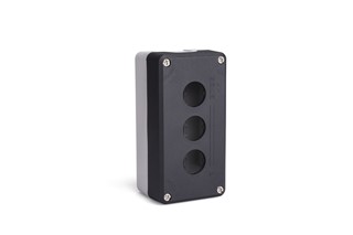P Series Plastic 3 Holes EMPTY Black-Grey Control Box
